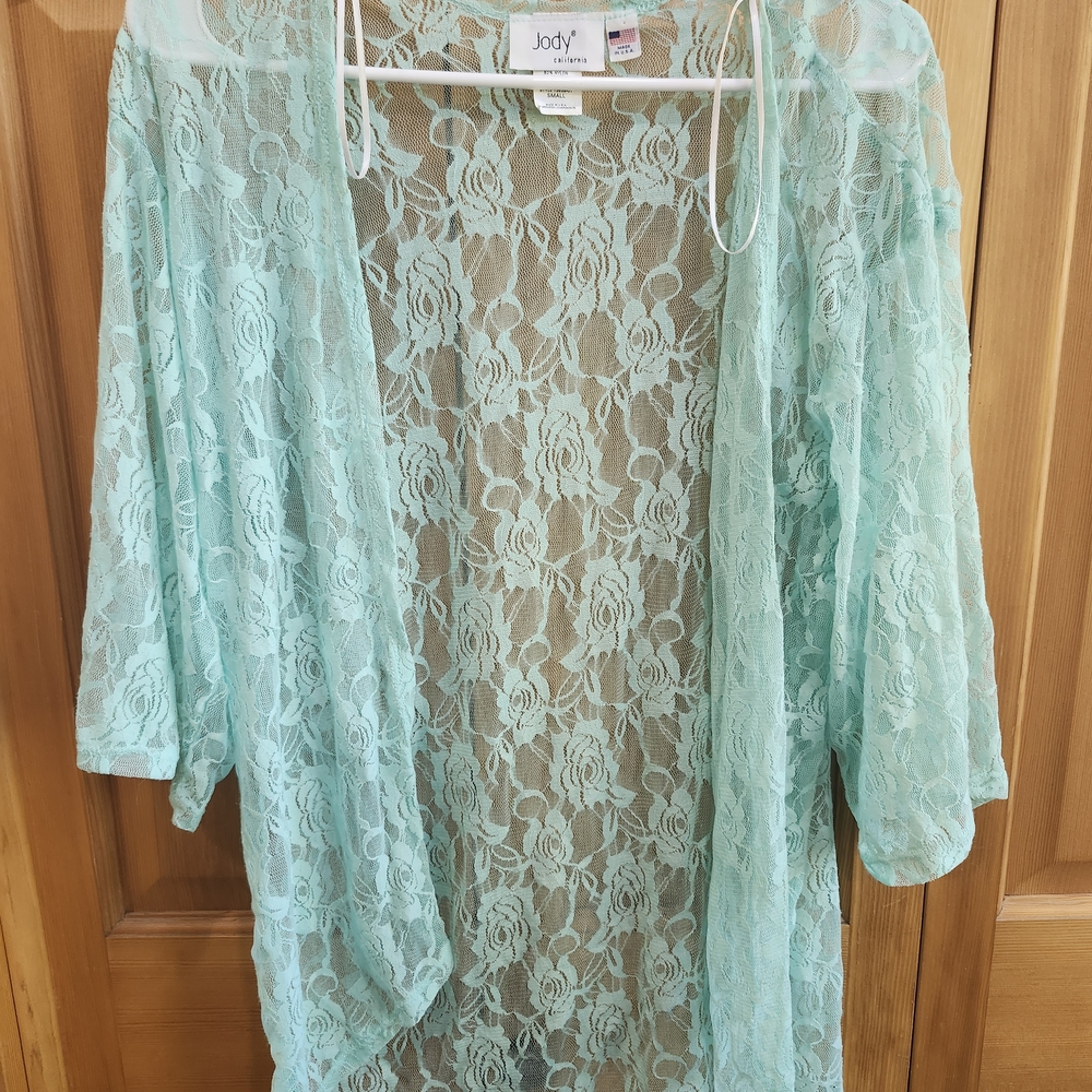 Women's Mint Lace Robe